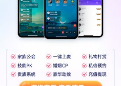 语音聊天直播源码出售多人一对一语音聊天室app开发公司
